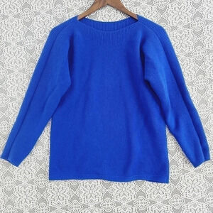 Talbots Lambs Wool Blend Boat neck Pullover Women's Sweater LP